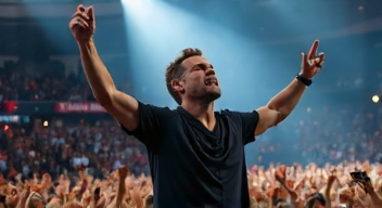 Der Blick eines Sängers auf die Stimmung im Stadion (10/10)