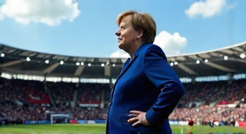 Politische Aspekte im Fußball von Angela Merkel (9/10)